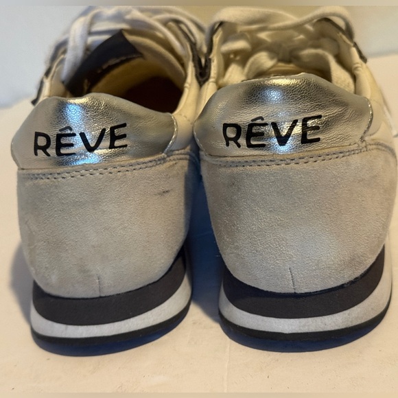 Sam Edelman Reve Tori Shoes Women's 7.5 Leather Lace Up Athletic Sneakers - Picture 4 of 6